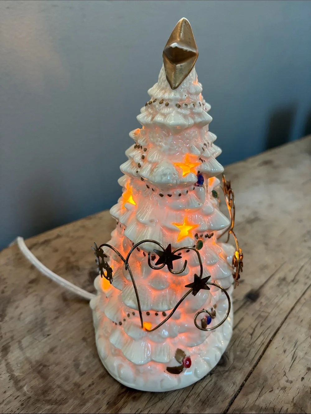 Vintage lighted ceramic